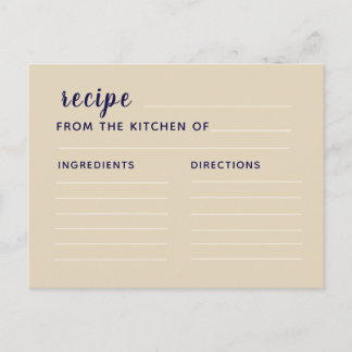 Recipe Card