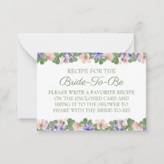 Recipe Card Instruction