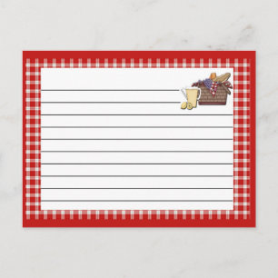 Recipe Card Red Border