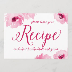 Recipe Cards Sign Print