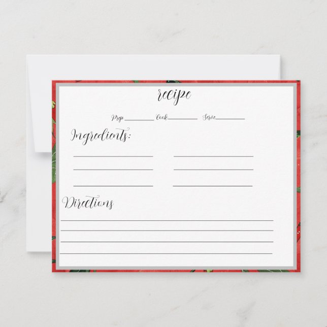 Recipe Cards with Hot Chilies (Front)