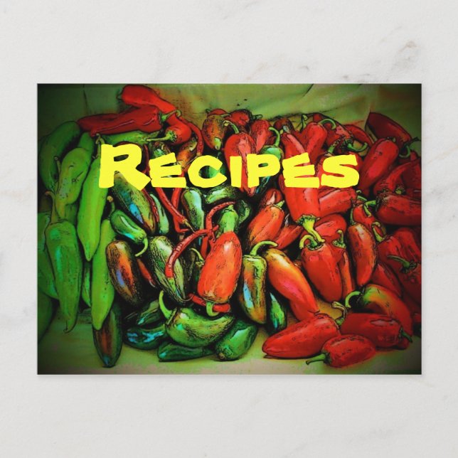 Recipe (Chilies) Postcard (Front)