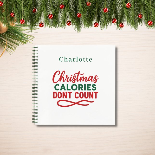 Recipe Christmas quote funny diet Notebook (Creator Uploaded)