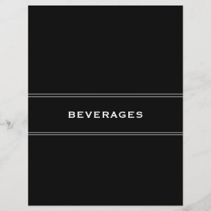 Recipe Divider Black & White Desserts