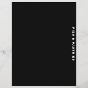 Recipe Divider   Black & White   Pie & Pastry