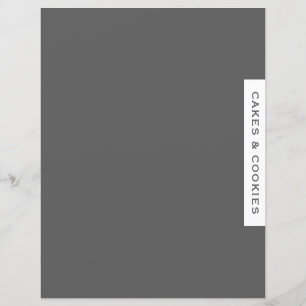 Recipe Divider   Cakes & Cookies   Grey & White