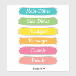 Recipe Dividers Personalized