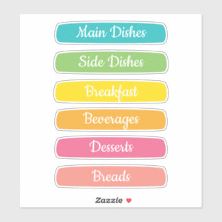 Recipe Dividers Personalized