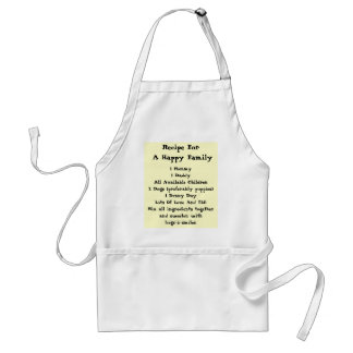 Recipe For A Happy Family! Standard Apron
