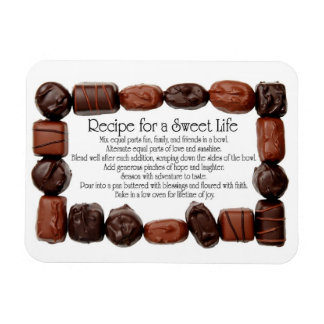 Recipe for a Sweet Life Candy Frame Magnet