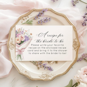 Recipe for bride Fresh Off the market Enclosure Card