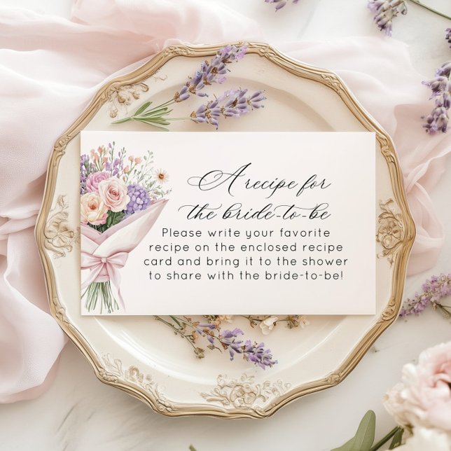 Recipe for bride Fresh Off the market Enclosure Card (Creator Uploaded)