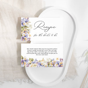 Recipe For Bride To Be Tea Party Bridal Shower Enclosure Card