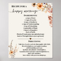 Recipe for Happy Marriage Autumn Wildflowers