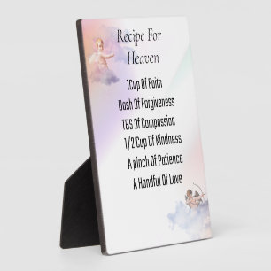 Recipe For Heaven Tabletop Plaque with Easel