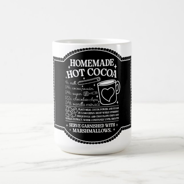 Recipe for Hot Cocoa Coffee Mug (Center)