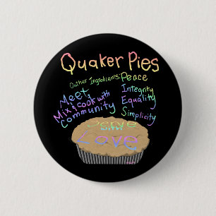 Recipe for Quaker Pies 6 Cm Round Badge