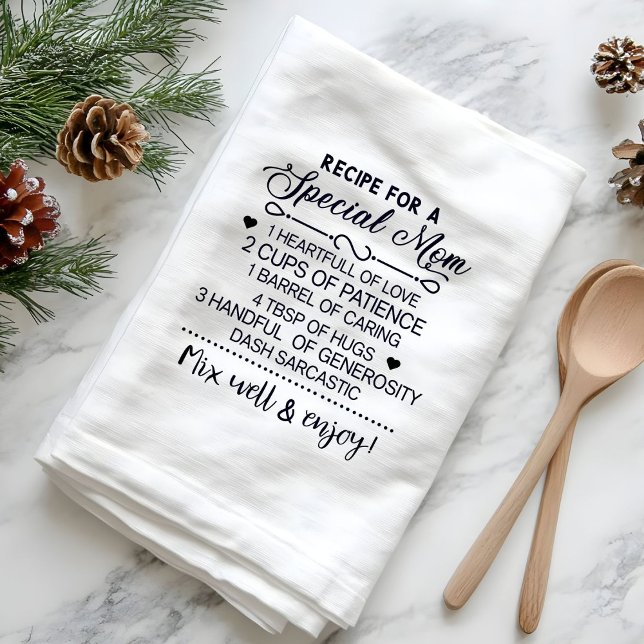 Recipe for Special Mum Mother's day Gift Tea Towel (Creator Uploaded)