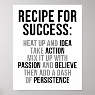 Recipe For Success Poster