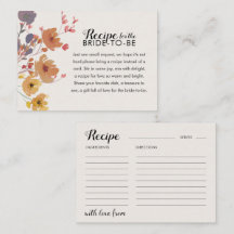 Recipe for the Bride Fall Floral 