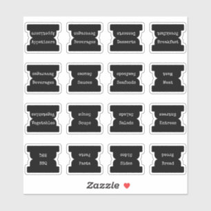 Recipe Index Divider Side Tab Black Folding 