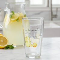 Recipe Lemonade Drink Watercolor Lemons