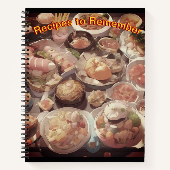 Recipe Notebook, for recipes worth remembering. Notebook (Front)