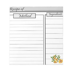 Recipe Notepad: Notepad