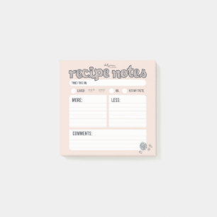 Recipe Notes