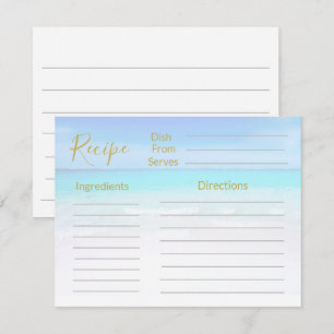 Recipe Ocean Beach Scene Sea Blue