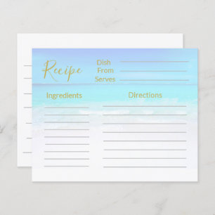 Recipe Ocean Beach Sea Blue 