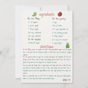 Recipe of Christmas Apple Cookies Greeting Card