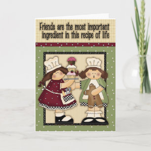 Recipe of life greeting card
