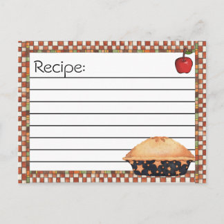 Recipe Post Cards