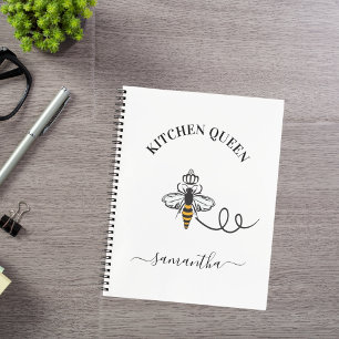 Recipe Queen bee kitchen cook name Notebook