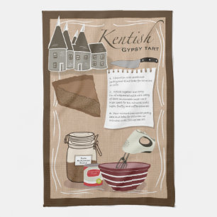 Recipe Tea Towel - Kentish Gypsy Tart