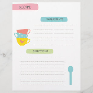 Recipe Template Page