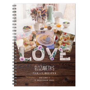 RECIPES -  Bridal Shower Newlyweds Photo Family Notebook