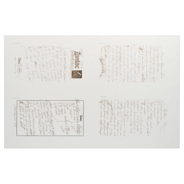 Recipes Fabric (Yard)