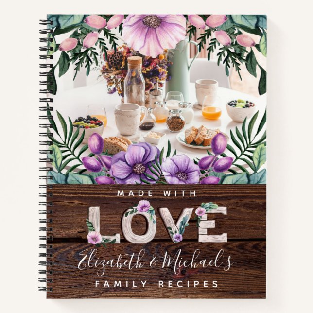 RECIPES - Family Heirloom Mother Grandma Wife Notebook (Front)