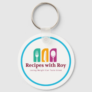 Recipes with Roy Metal Circle Keychain
