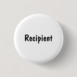 Recipient 3 Cm Round Badge