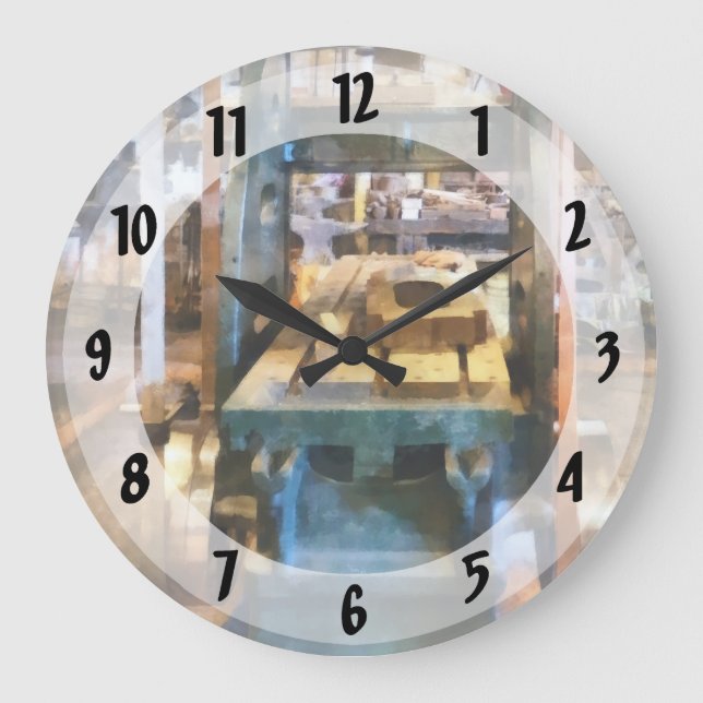 Reciprocating Flatbed Planer Large Clock (Front)