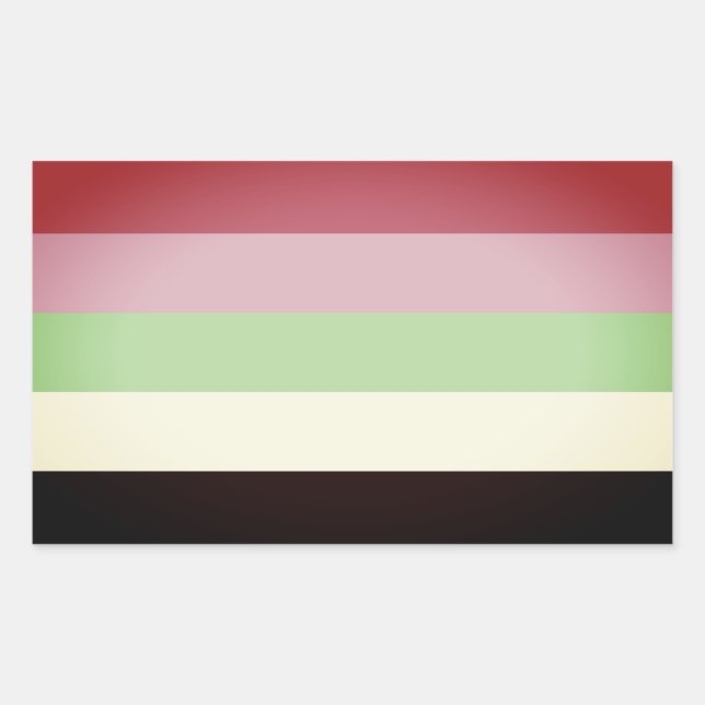 Recipromantic Pride Rectangular Sticker (Front)