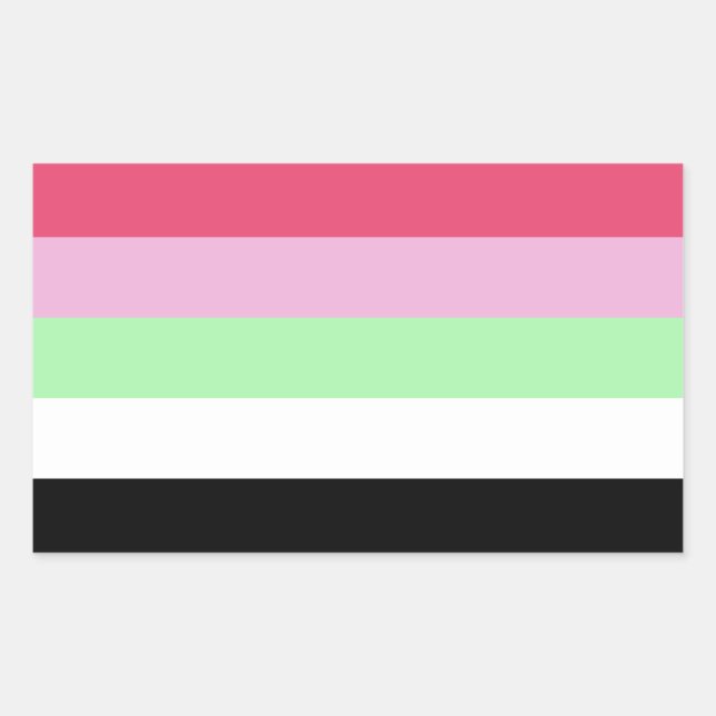Recipromantic Pride Rectangular Sticker (Front)