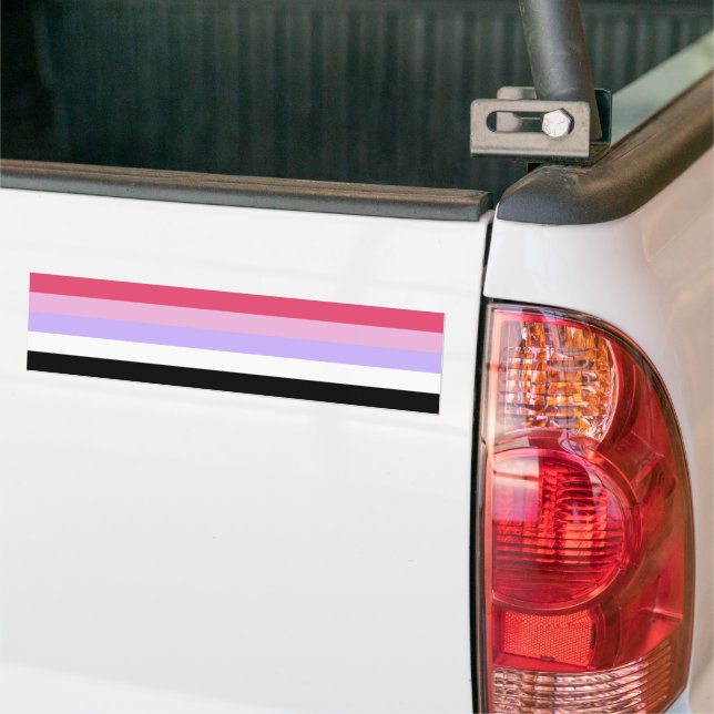 Reciprosexual Pride Bumper Sticker (On Truck)