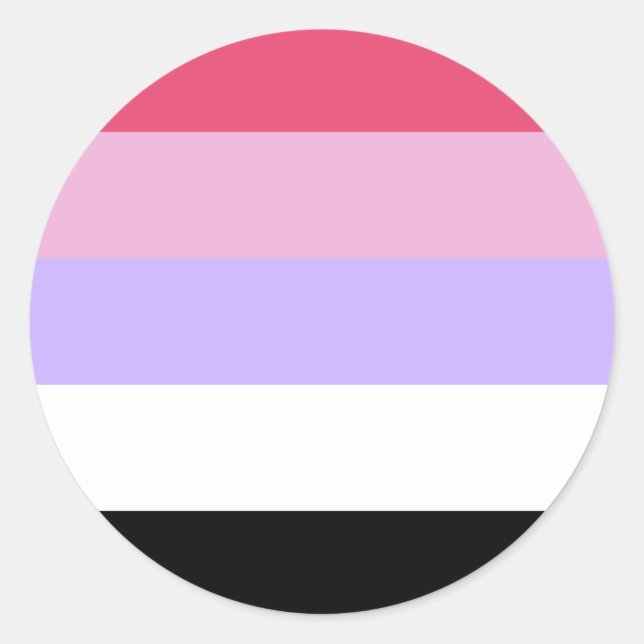 Reciprosexual Pride Flag Classic Round Sticker (Front)