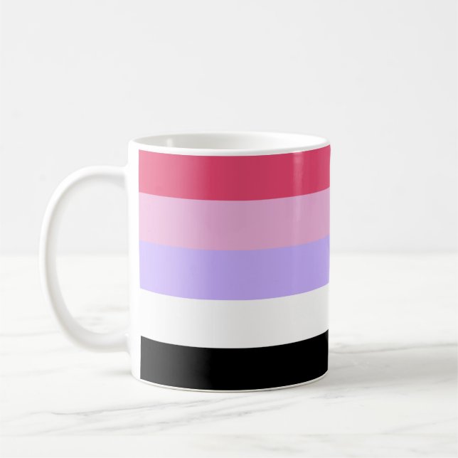Reciprosexual Pride Flag Coffee Mug (Left)