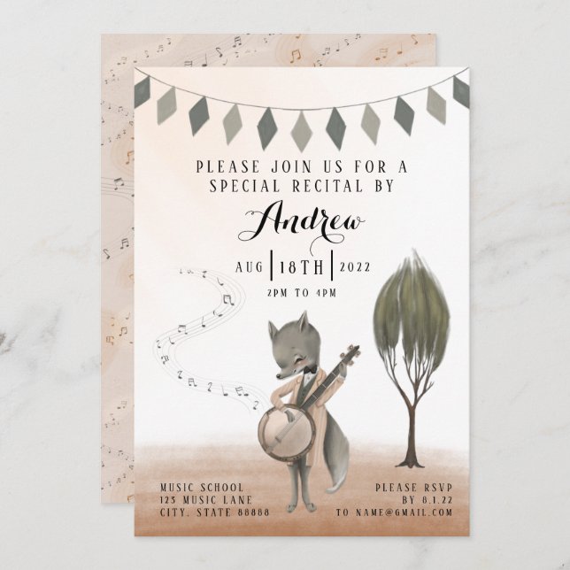 Recital Invitation (Front/Back)