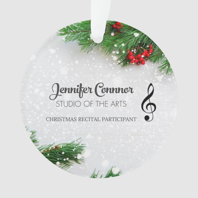 Recital Participation Ornament (Front)